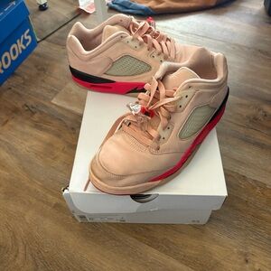 Jordan Women's Sneakers in Pink and Red